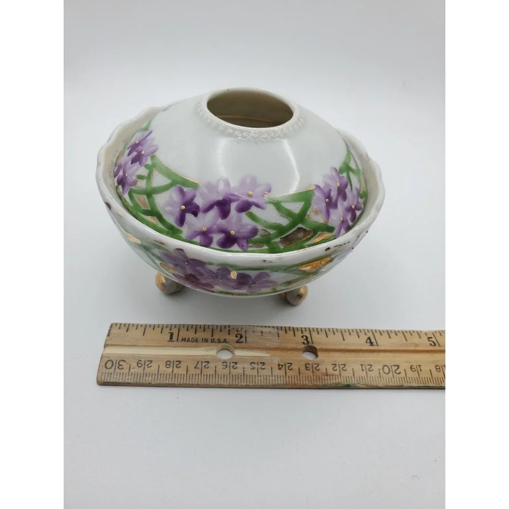 Vintage Violet Covered Hair Receiver Germany